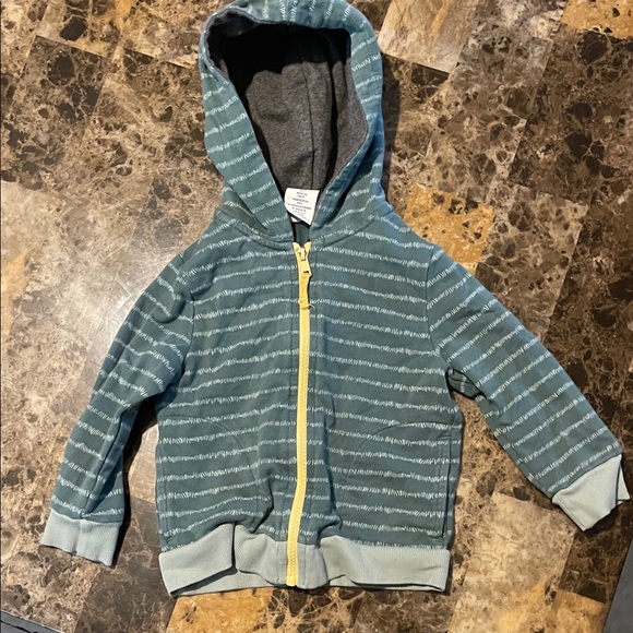 Tommy Bahama Teal Striped Kids Hoodie - Picture 3 of 5